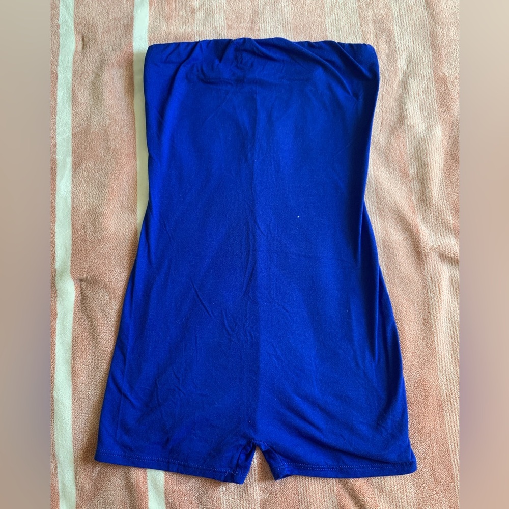 Fashion Nova Blue Bodysuit